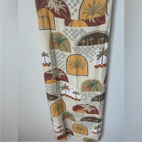 Paper Heart NWT  Strapless Palm Print Maxi Dress size XL - Image 5