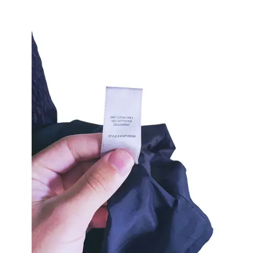 Rebecca Taylor Embossed Snake Fit Flare Dress Size 4 Purple Black Mobwife Event