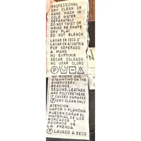 Vintage 1980s Davinci 100% Linen Embellished Short Sleeve Black Jacket Size 14