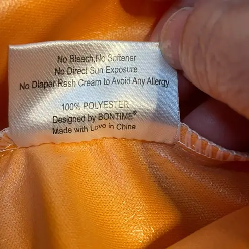 Bontime Wet Bag Diapers Laundry Swim Suit Pouch Stroller Double Zip Expandable Orange