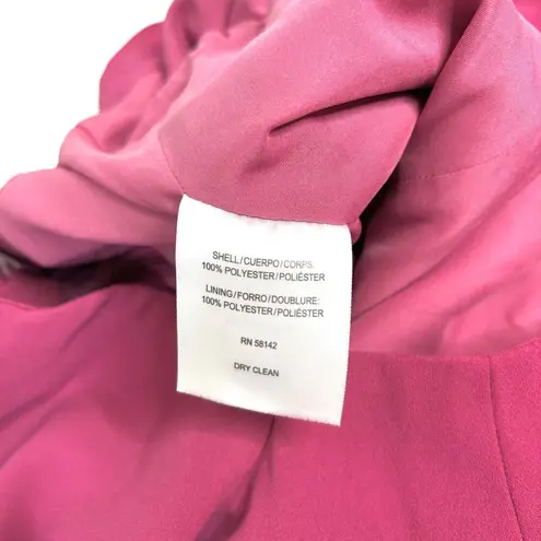 Gal Meets Glam Meredith Crepe Off Shoulder Jumpsuit Magenta Pink 6