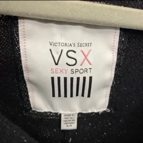 Victoria’s Secret VSX black and silver cowl neck sweater small