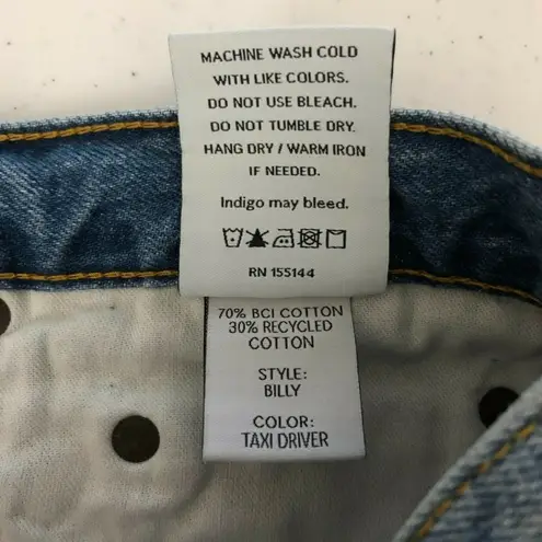 Boyish Womens Jeans The Billy High Rise Rigid Skinny Crop Jeans Button Fly 32