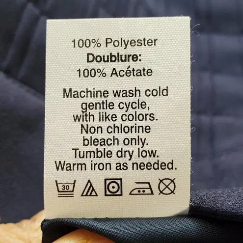 J. Crew Factory Navy Blue Mini Pleated Skirt Size 2