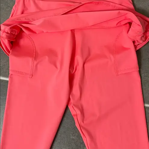 Lucky in Love Ruched Skirted leggings size Small Pink