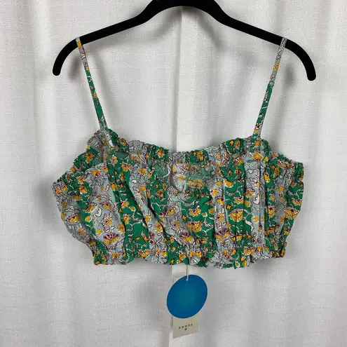 Target x Rhode Green Floral Cotton Two Piece Skirt&Crop Top Sz.XL NWT