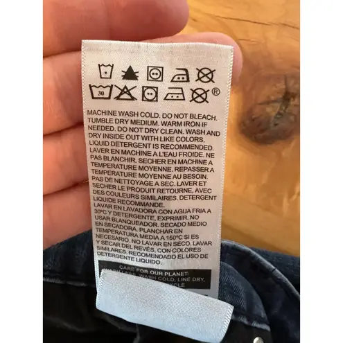 Denizen From Levis Mid Rise Skinny Jeans Womens Size 18m 34x30 Dark Wash Blue