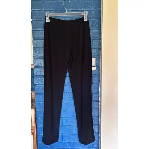 Clara Sun Woo Black Pants Medium Pull On Elastic Waist Stretch Soft
