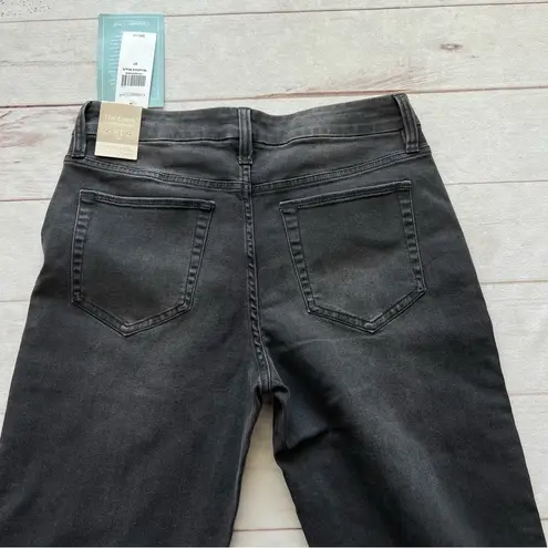 Coldwater Creek NWT  Womens Mid Rise Slim leg denim Black jeans Size 8T