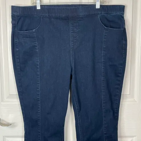 Isaac Mizrahi Live Sz 22W Pull On Cropped Jeans