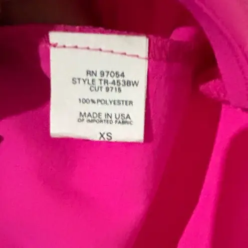 Revolve NWT three eighty two XS hot Barbie pink sleeveless surplice top blouse 