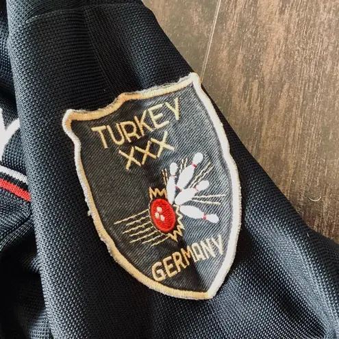 Vintage Polo Bowling Shirt Black