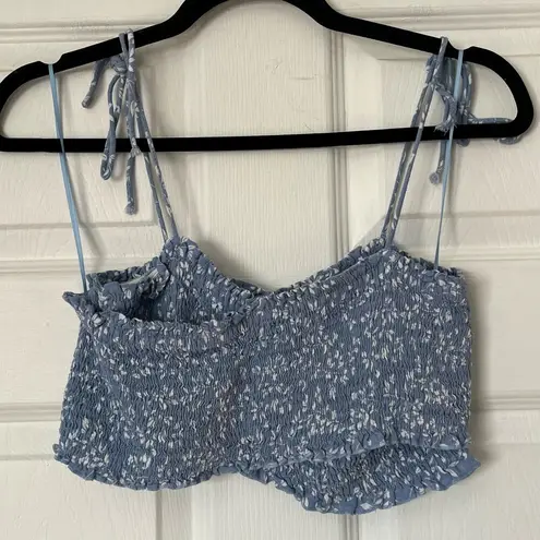 Endless Blu Ruched Bandeau Top