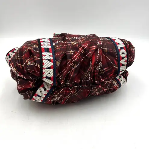 Harajuku Lovers Charming Crossbody Satchel Plaid Jack Print Bag Red