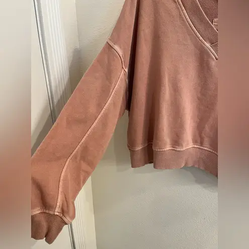 Aerie  House Party Sweater V Neck Dolman Boxy Oversized Mineral Wash Small