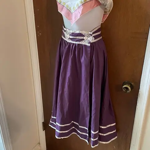Gunne Sax purple prairie skirt cottagecore
