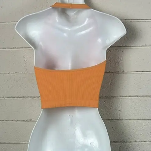Urban Outfitters  Out From Under Orange Zip Crop Tank size XS/S