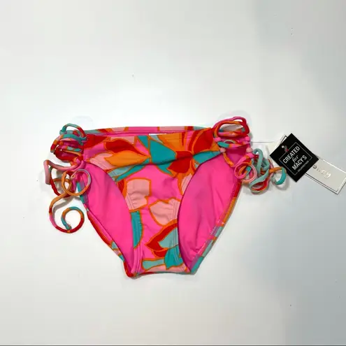 Hula Honey red multi bikini swim bottom XSm