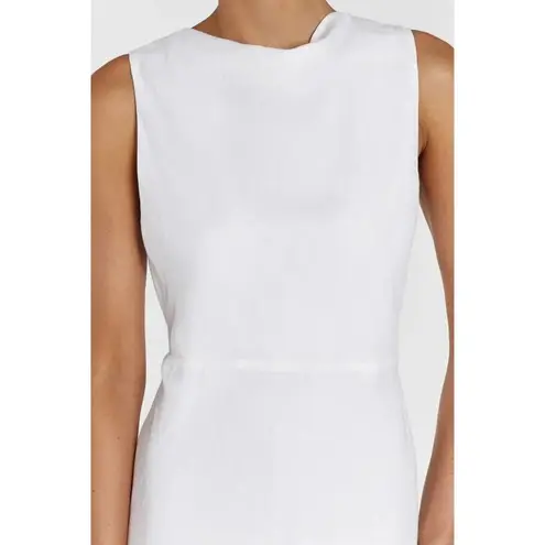 Dissh NWT Harmony in White Linen Cowl Neck Maxi Dress US 10 / AU 14