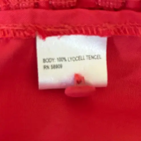 Y2K Cremieux Women Top Red Lyocell Camisole Satiny Layer Coquette Festival Retro Size undefined