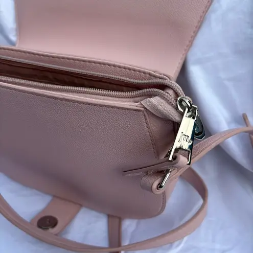 Elegant Pink mini saddlebag Bag with Minimalist Design
