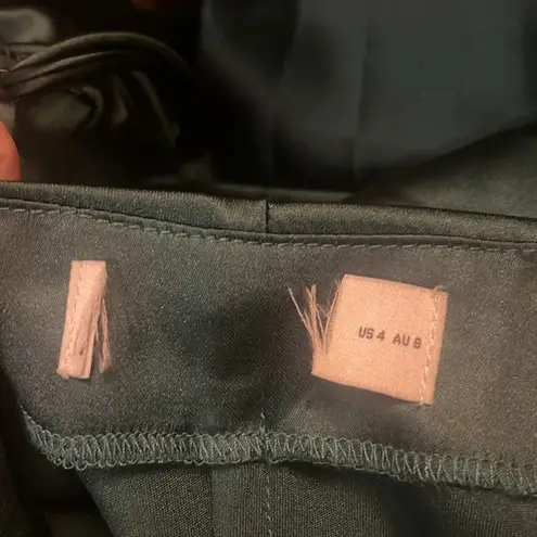 Petal and Pup Persia Emerald Green Satin Midi Cowl Neck Slip Dress 4