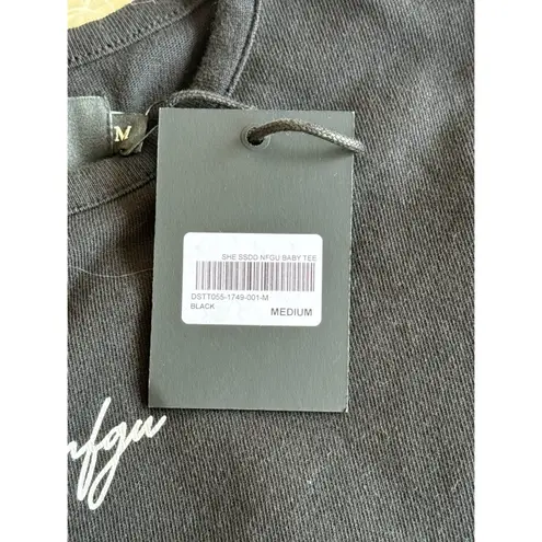 Darc Sport She SSDD NGFU Baby Tee Black Size Medium