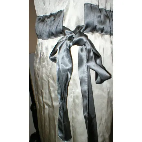 &merci Womens 2 NWT New Italy Designer Merci Silk Dress 38 IT Belt Sleeveless Tan Gray