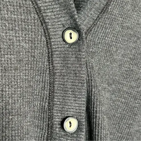 Johnny Was Calme Oversized Waffle Cardigan grey medium
