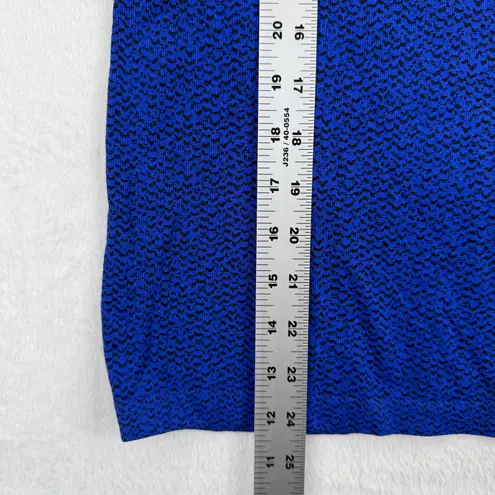 Athleta  Turtleneck Top Women's Size S Blue Black‎ Long Sleeve Athletic