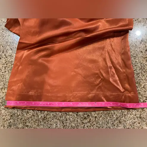 We Wore What Slip Wide Leg Jumpsuit, size Small NWT straps & zipper color clay