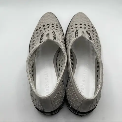 EUC Freda Salvador Wish Oxford Handwoven Loafers Flats size 7.5 boho leather