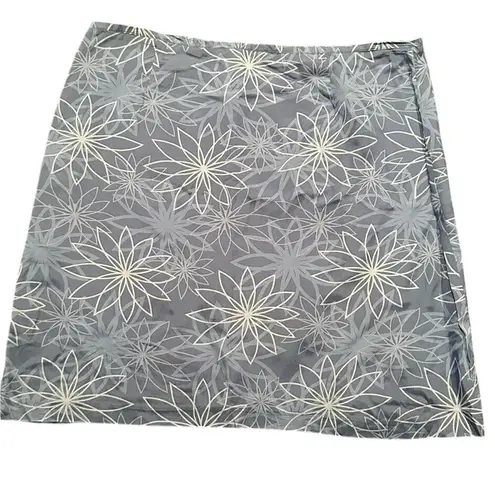 Vintage Esprit Mini Skirt Blue Floral Rayon Size 13/14 Y2K 90s Fairy Retro