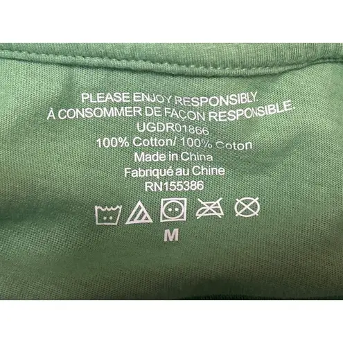 Green Good Time For A Guinness Short Sleeve Graphic Tee T-Shirt Top M