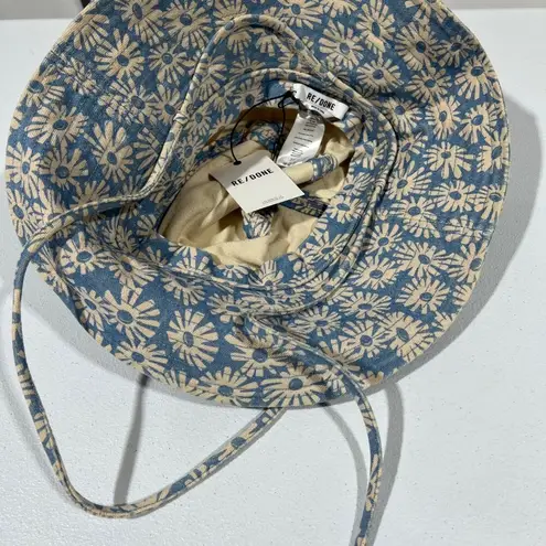 RE/DONE NWT  90s BLUE DAISY SUN HAT - OS