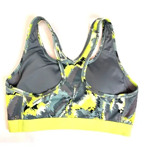 Nike  Dri Fit Women's Sports Bra Medium Green Yellow Tech Camo
