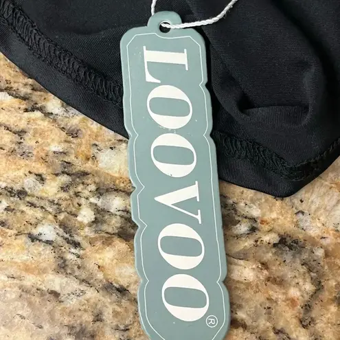 Loovoo Women Black Workout Top M Sporty Athleisure Outdoor Goth Grunge Capsule Size M