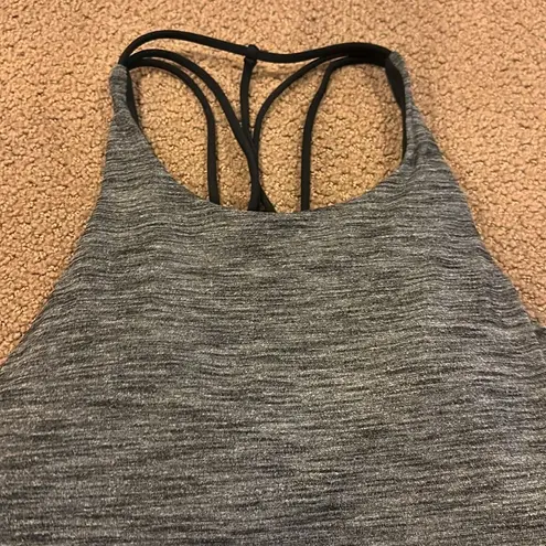 Lululemon  Women’s Grey Raise the Barre Tank Top with Strappy Built in Sports Bra