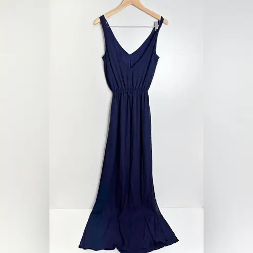 Show Me Your Mumu  Kendall Maxi Dress in Rich Navy Crisp Women's Size Small