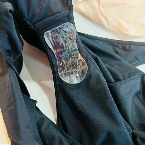 One Piece Swimsuit plus size black 2X Black