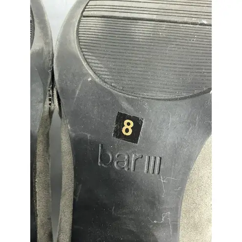 Bar III Womans  Penny Size 8 Taupe Suede Zip Vented Block Heel Ankle Boots