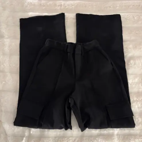 Women’s Black Cargo Lightweight Straight Pants Size XS