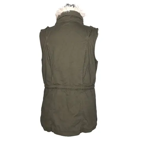 Stitch Fix Tinsel SMALL Odensay Cargo Vest - Sherpa Lined 4 Front Pockets