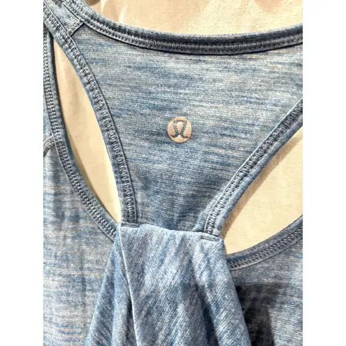 Lululemon  Women's Essential Tank Heathered Brilliant Blue Sz 8