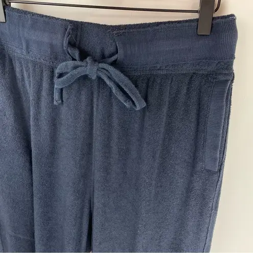 Free People Movement Radiant Joggers Sz Small Blue Terry Cloth Pants