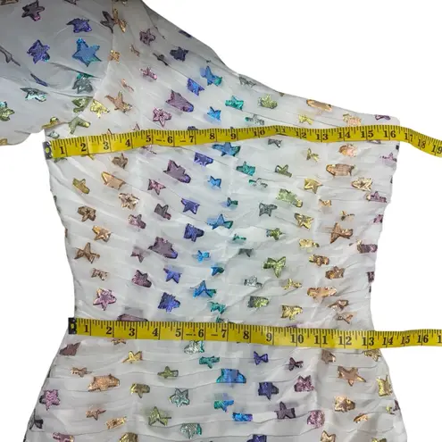 Shoshanna NWT Star Ronnie Ruched Puff-Sleeve Mini Dress Size 2 Cocktail Party