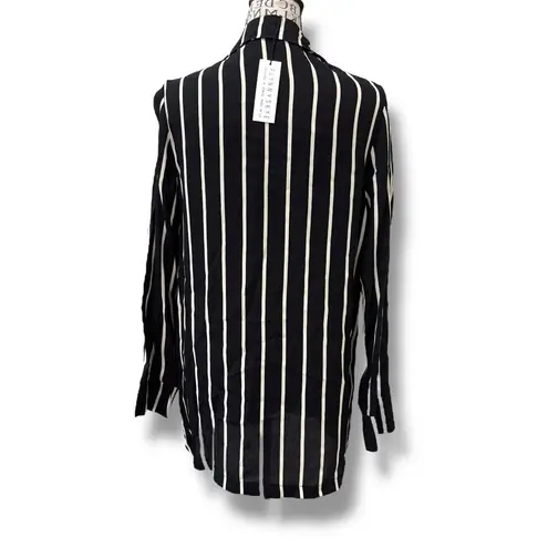 Flynn Skye NWT Size XS Blair Black White Stripe Blazer Jacket