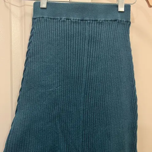 Victor Glemaud Green Knit Midi Skirt Size Small $380