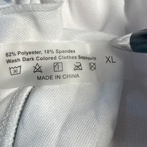 Floral One Piece Swimsuit Criss Cross Back Tropical Print XL