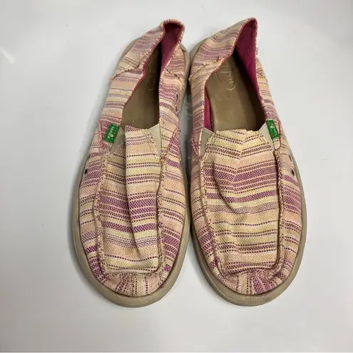 Sanuk  Donna canvas loafers multicolored size 11